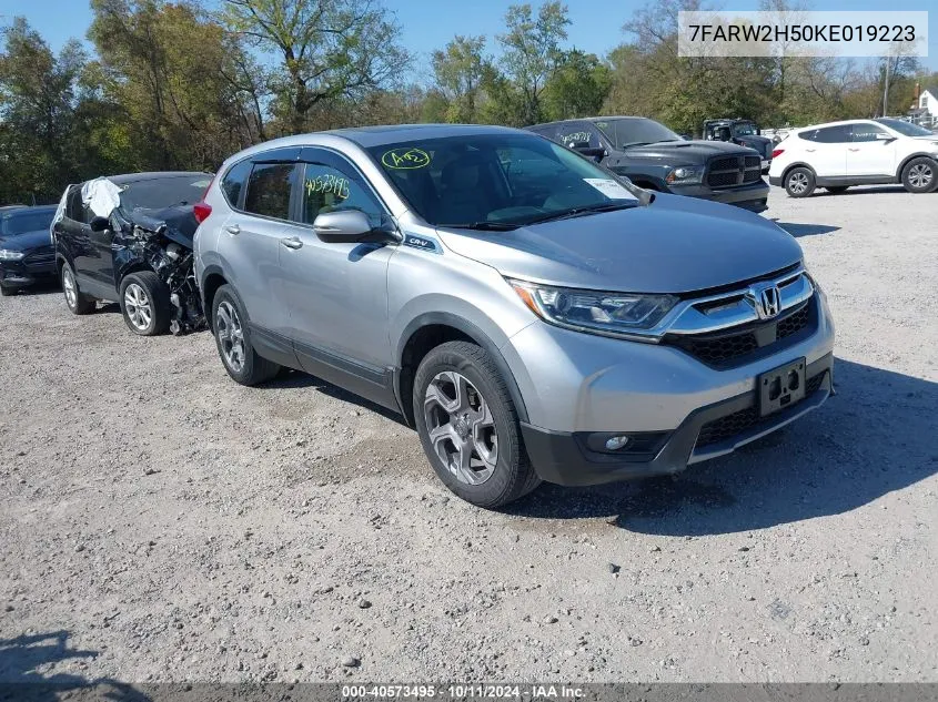 2019 Honda Cr-V Ex VIN: 7FARW2H50KE019223 Lot: 40573495