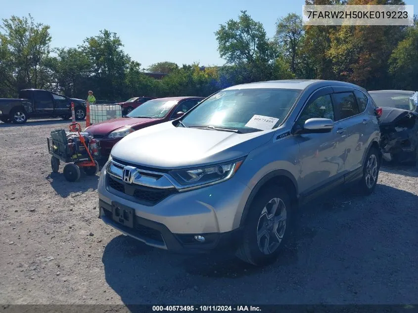 2019 Honda Cr-V Ex VIN: 7FARW2H50KE019223 Lot: 40573495