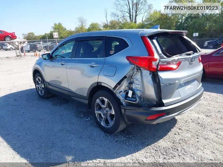 2019 Honda Cr-V Ex VIN: 7FARW2H50KE019223 Lot: 40573495