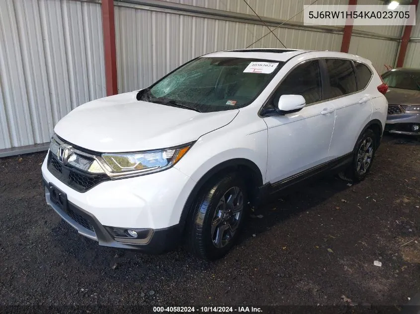 2019 Honda Cr-V Ex VIN: 5J6RW1H54KA023705 Lot: 40582024