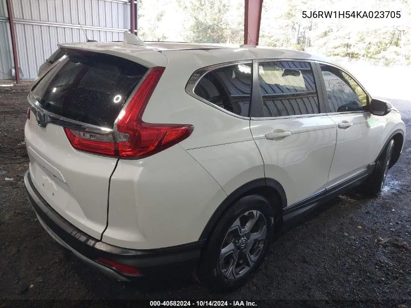 2019 Honda Cr-V Ex VIN: 5J6RW1H54KA023705 Lot: 40582024