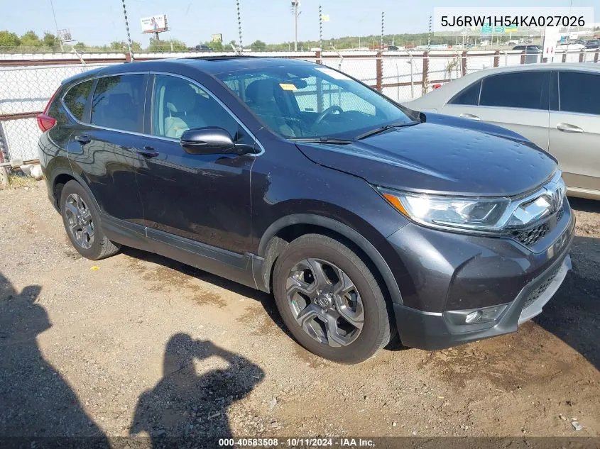 2019 Honda Cr-V Ex VIN: 5J6RW1H54KA027026 Lot: 40583508