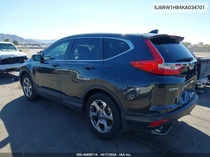 2019 Honda Cr-V Ex-L VIN: 5J6RW1H84KA034701 Lot: 40608714