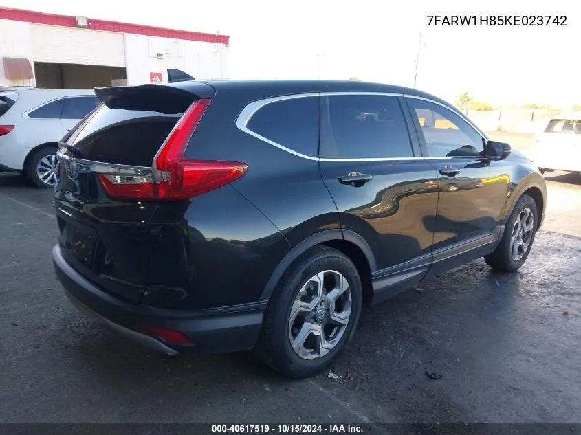 2019 Honda Cr-V Ex-L VIN: 7FARW1H85KE023742 Lot: 40617519