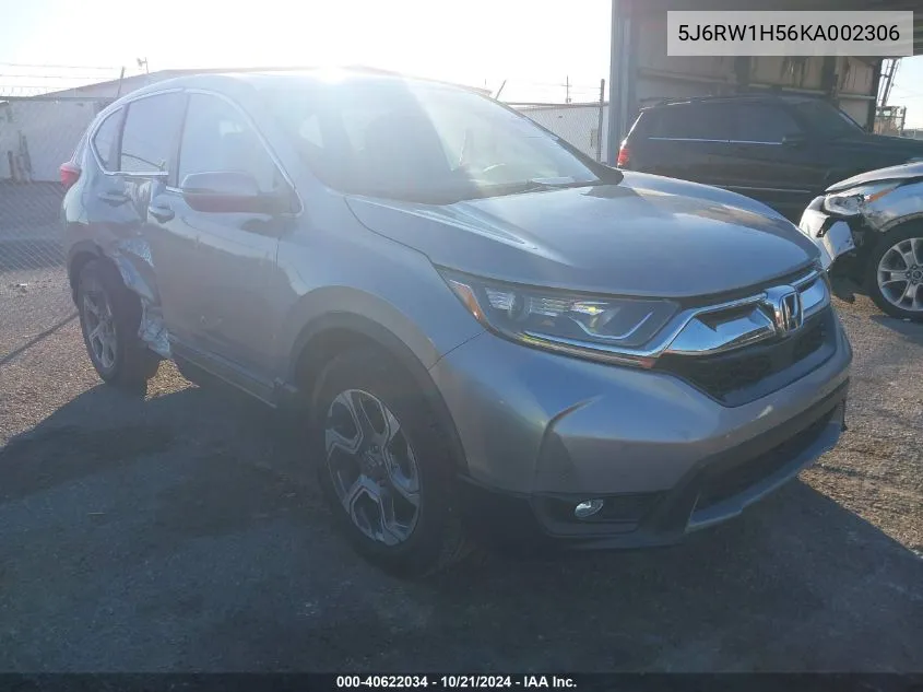 2019 Honda Cr-V Ex VIN: 5J6RW1H56KA002306 Lot: 40622034