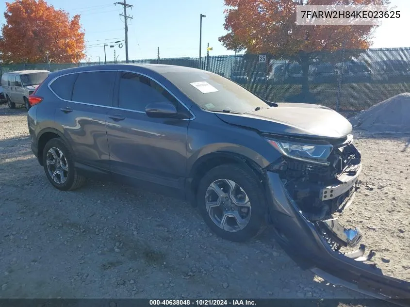 2019 Honda Cr-V Exl VIN: 7FARW2H84KE023625 Lot: 40638048