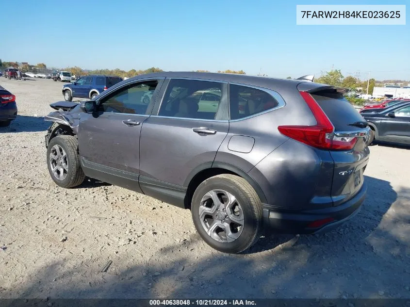 2019 Honda Cr-V Exl VIN: 7FARW2H84KE023625 Lot: 40638048