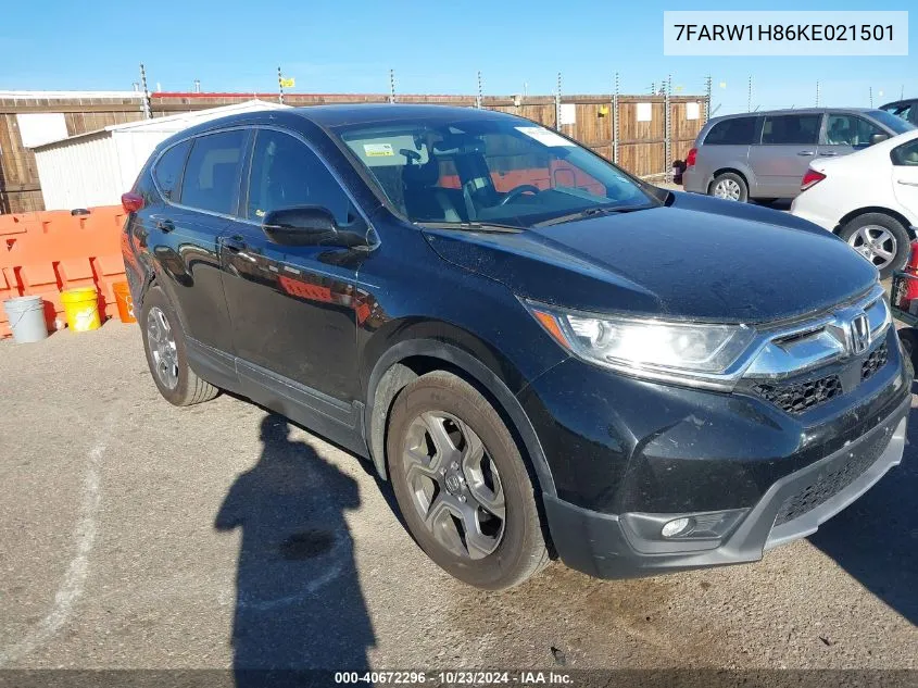 2019 Honda Cr-V Ex-L VIN: 7FARW1H86KE021501 Lot: 40672296