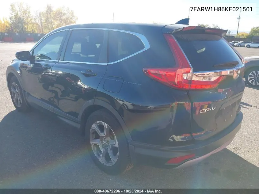 2019 Honda Cr-V Ex-L VIN: 7FARW1H86KE021501 Lot: 40672296