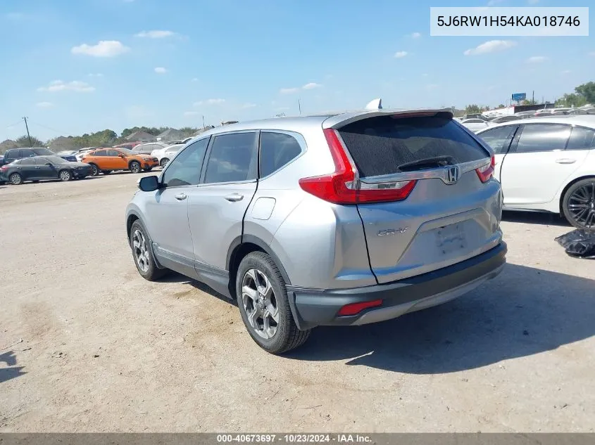 2019 Honda Cr-V Ex VIN: 5J6RW1H54KA018746 Lot: 40673697