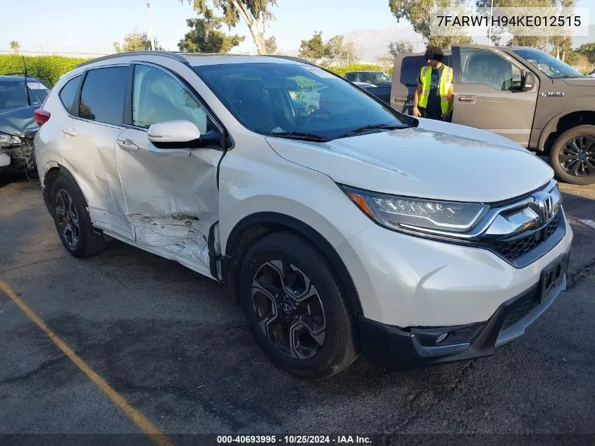 2019 Honda Cr-V Touring VIN: 7FARW1H94KE012515 Lot: 40693995