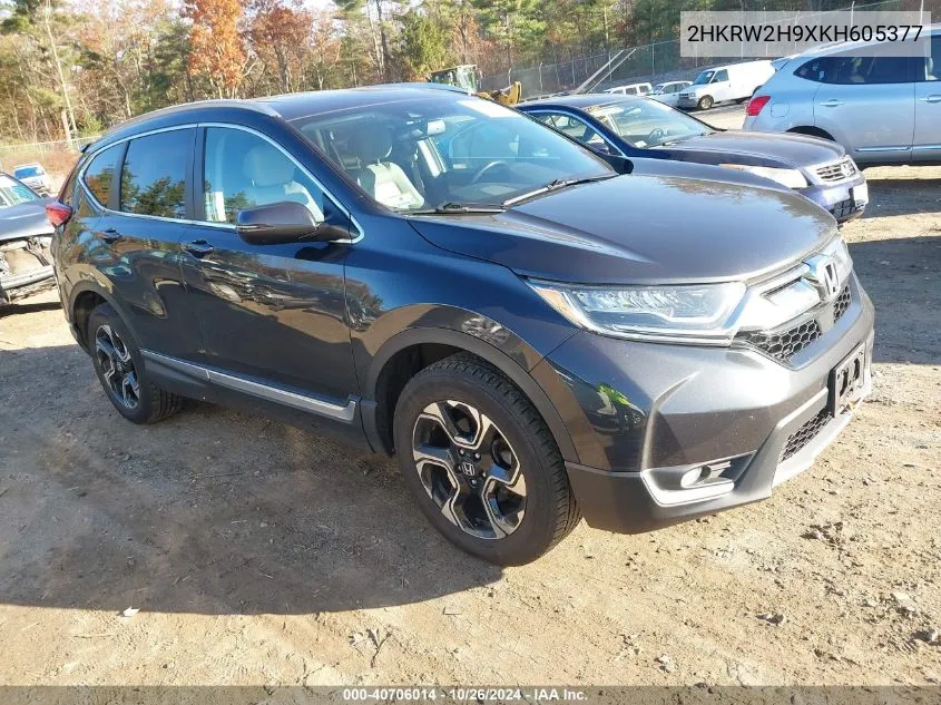 2019 Honda Cr-V Touring VIN: 2HKRW2H9XKH605377 Lot: 40706014