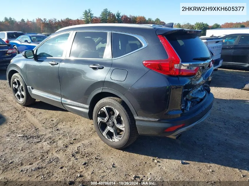 2019 Honda Cr-V Touring VIN: 2HKRW2H9XKH605377 Lot: 40706014