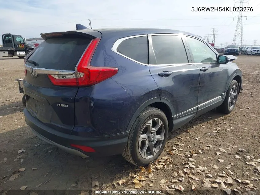 2019 Honda Cr-V Ex VIN: 5J6RW2H54KL023276 Lot: 40710892