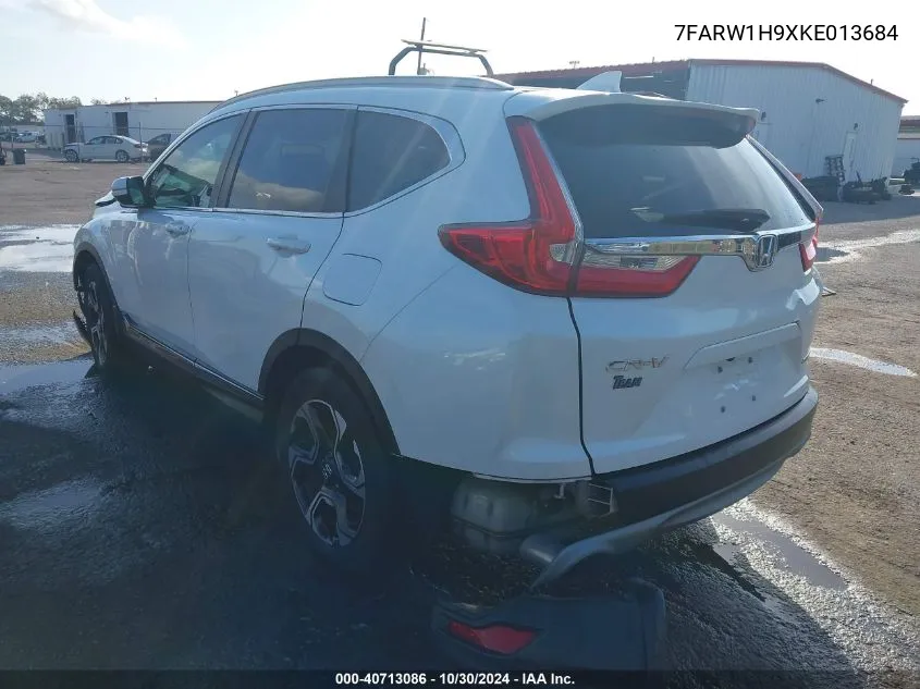 2019 Honda Cr-V Touring VIN: 7FARW1H9XKE013684 Lot: 40713086