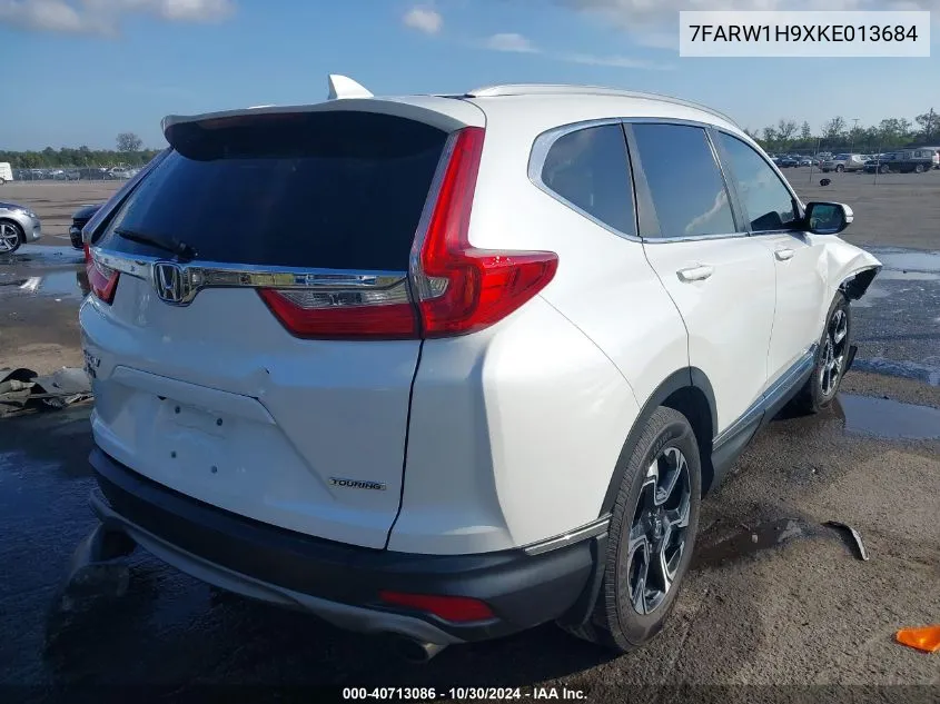 2019 Honda Cr-V Touring VIN: 7FARW1H9XKE013684 Lot: 40713086