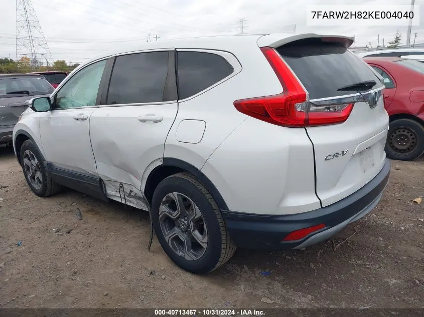 7FARW2H82KE004040 2019 Honda Cr-V Ex-L