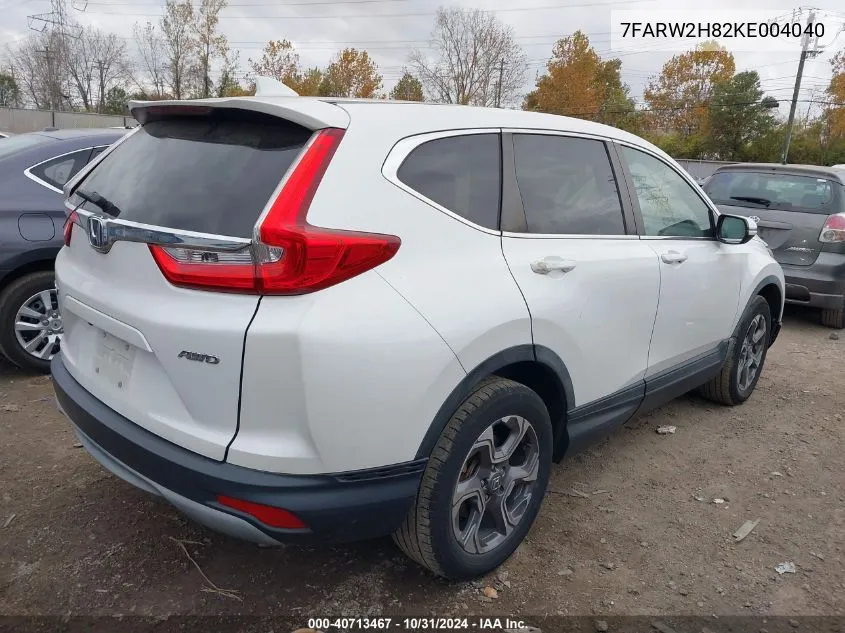 7FARW2H82KE004040 2019 Honda Cr-V Ex-L