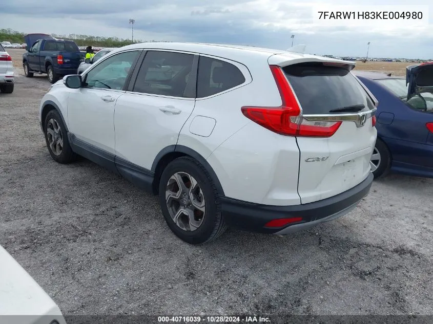 7FARW1H83KE004980 2019 Honda Cr-V Ex-L