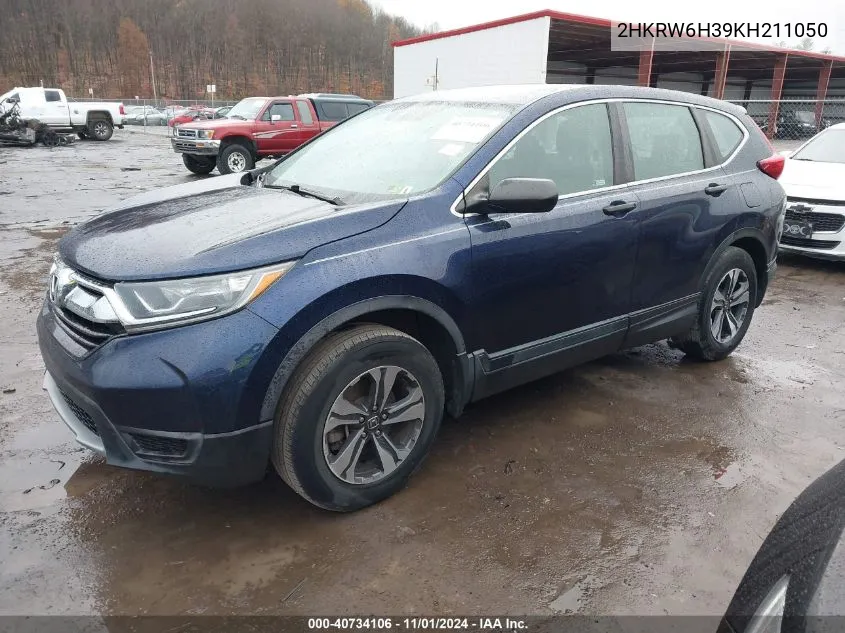 2019 Honda Cr-V Lx VIN: 2HKRW6H39KH211050 Lot: 40734106