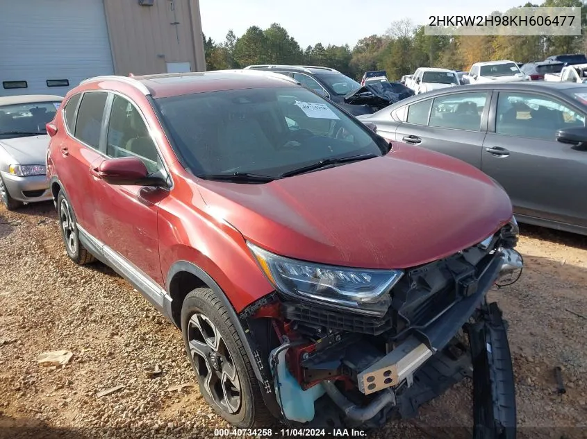 2019 Honda Cr-V Touring VIN: 2HKRW2H98KH606477 Lot: 40734258