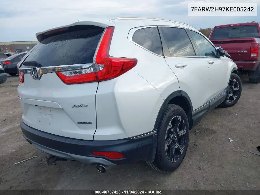 2019 Honda Cr-V Touring VIN: 7FARW2H97KE005242 Lot: 40737423