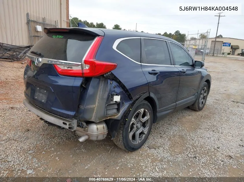 2019 Honda Cr-V Ex-L VIN: 5J6RW1H84KA004548 Lot: 40768629