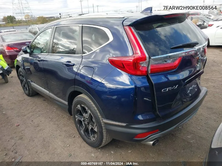 2019 Honda Cr-V Touring VIN: 7FARW2H90KE008564 Lot: 40769187