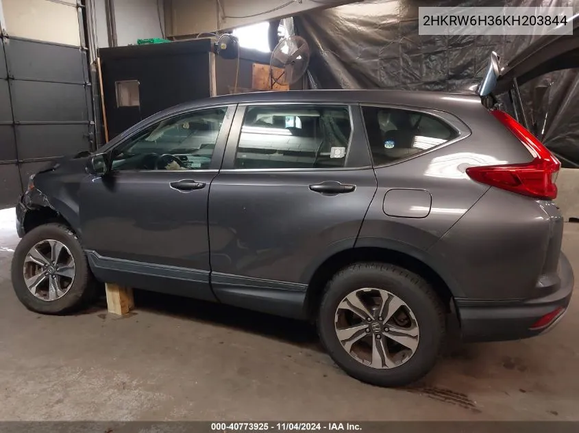 2019 Honda Cr-V Lx VIN: 2HKRW6H36KH203844 Lot: 40773925