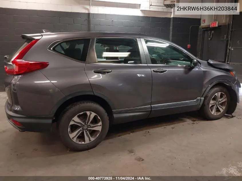 2019 Honda Cr-V Lx VIN: 2HKRW6H36KH203844 Lot: 40773925