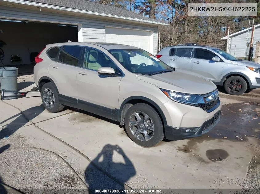 2019 Honda Cr-V Ex VIN: 2HKRW2H5XKH622225 Lot: 40779938