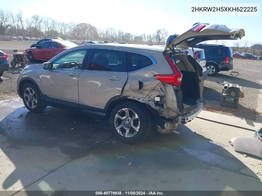 2019 Honda Cr-V Ex VIN: 2HKRW2H5XKH622225 Lot: 40779938