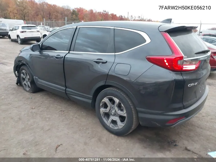 2019 Honda Cr-V Ex VIN: 7FARW2H50KE056210 Lot: 40781281