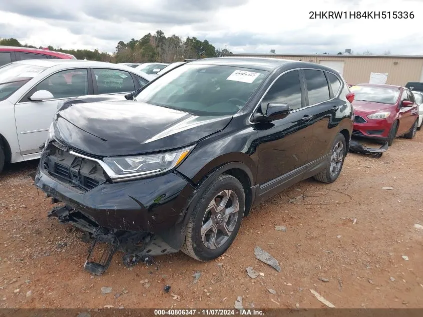 2019 Honda Cr-V Ex-L VIN: 2HKRW1H84KH515336 Lot: 40806347