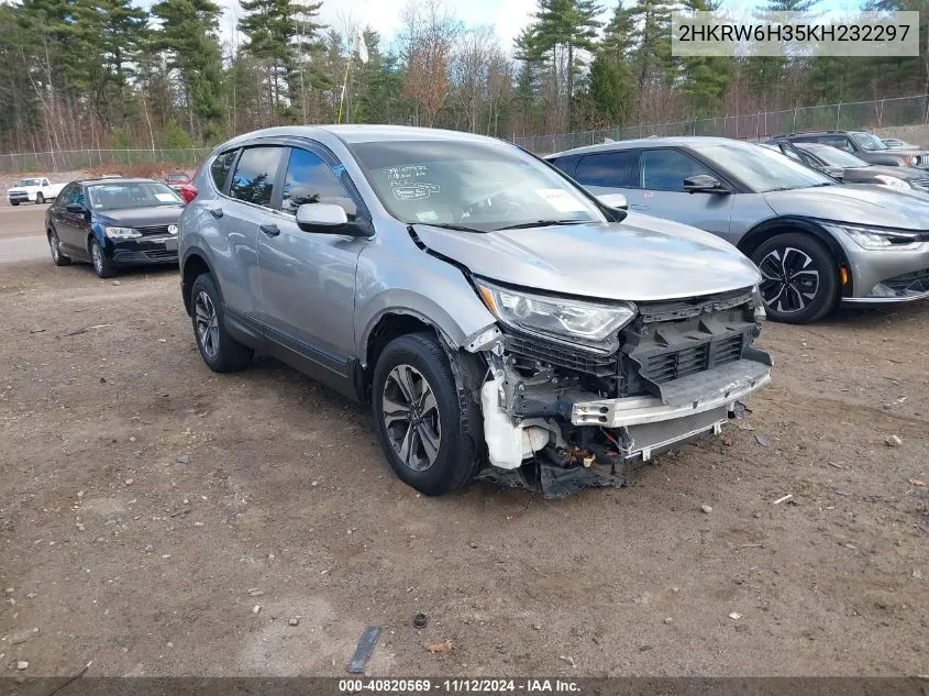 2019 Honda Cr-V Lx VIN: 2HKRW6H35KH232297 Lot: 40820569