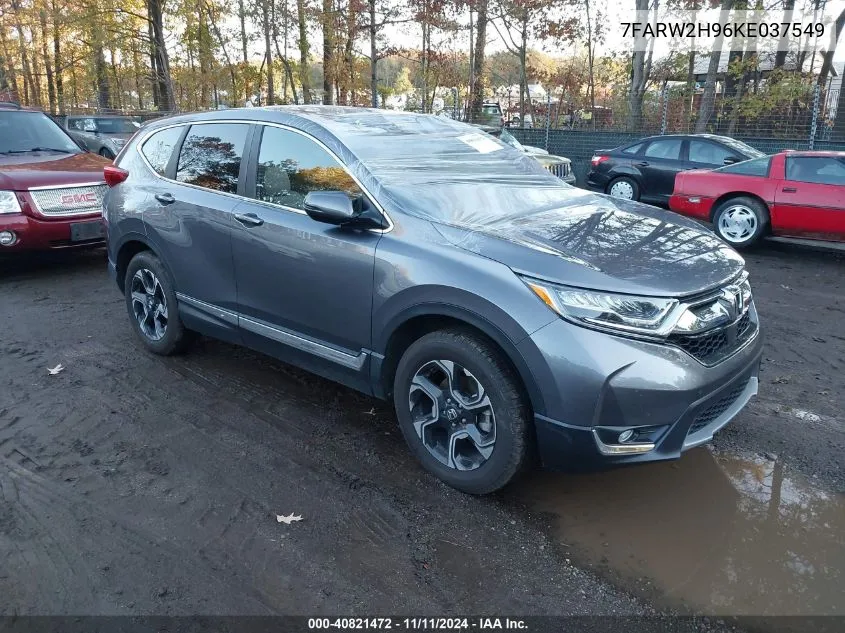 2019 Honda Cr-V Touring VIN: 7FARW2H96KE037549 Lot: 40821472