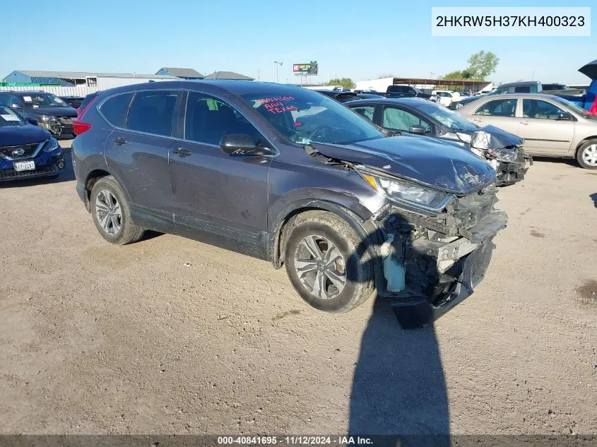 2HKRW5H37KH400323 2019 Honda Cr-V Lx