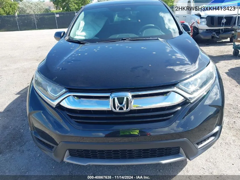 2019 Honda Cr-V Lx VIN: 2HKRW5H3XKH413423 Lot: 40867638