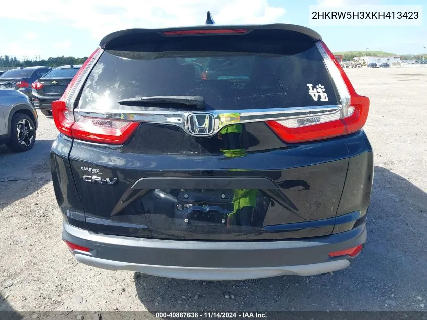 2019 Honda Cr-V Lx VIN: 2HKRW5H3XKH413423 Lot: 40867638