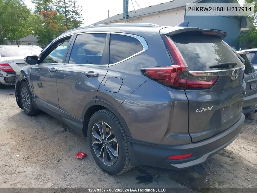 2020 Honda Cr-V VIN: 2HKRW2H88LH217914 Lot: 12079337