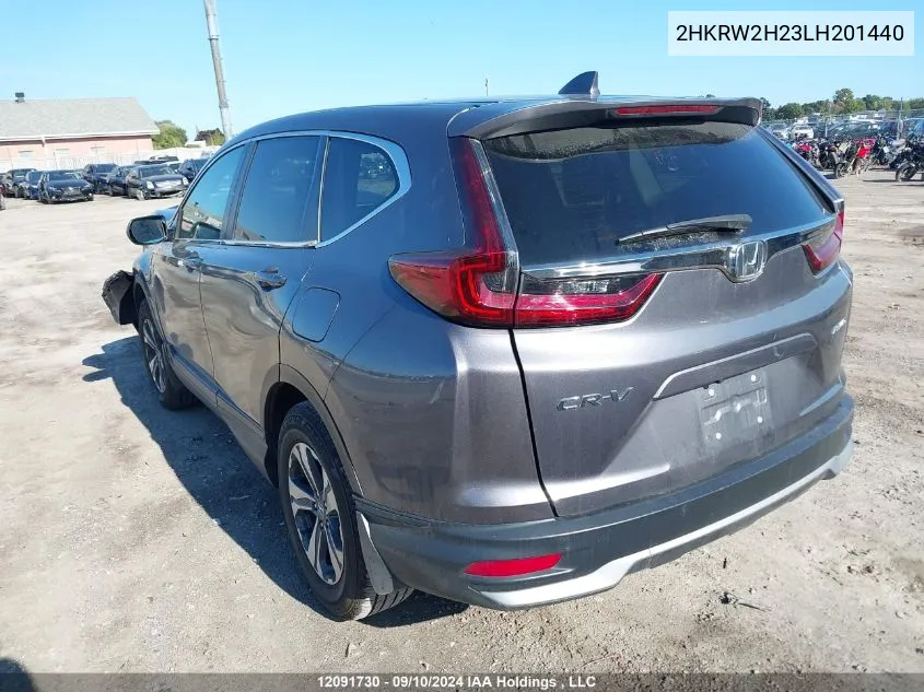 2020 Honda Cr-V Lx VIN: 2HKRW2H23LH201440 Lot: 12091730