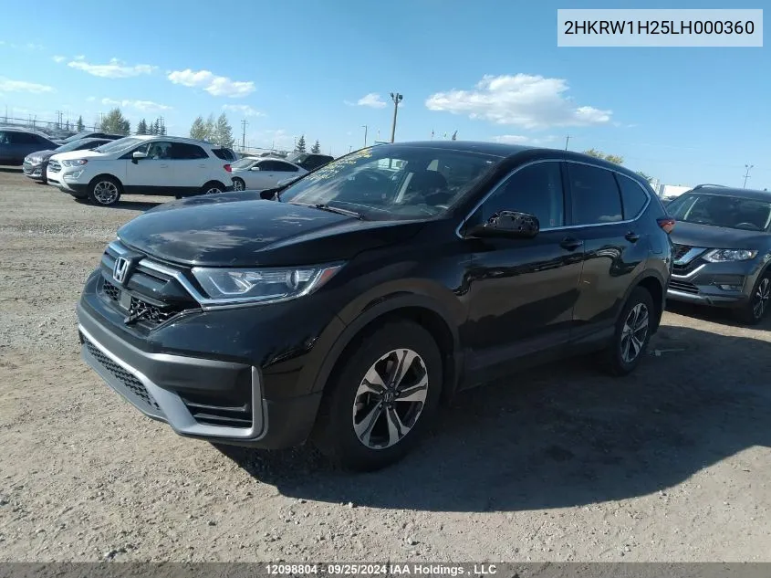 2020 Honda Cr-V VIN: 2HKRW1H25LH000360 Lot: 12098804