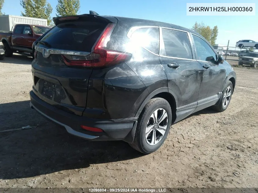 2020 Honda Cr-V VIN: 2HKRW1H25LH000360 Lot: 12098804