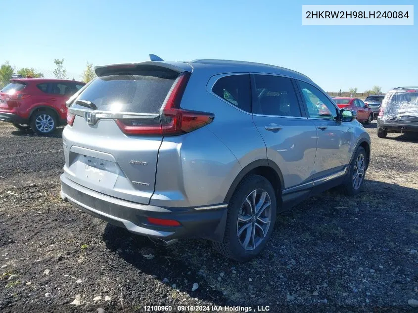 2020 Honda Cr-V VIN: 2HKRW2H98LH240084 Lot: 12100960