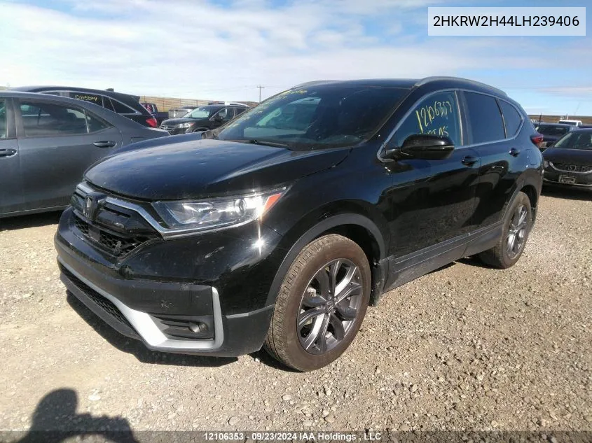 2020 Honda Cr-V VIN: 2HKRW2H44LH239406 Lot: 12106353