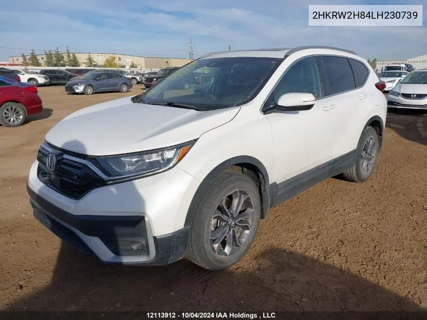 2020 Honda Cr-V Exl VIN: 2HKRW2H84LH230739 Lot: 12113912