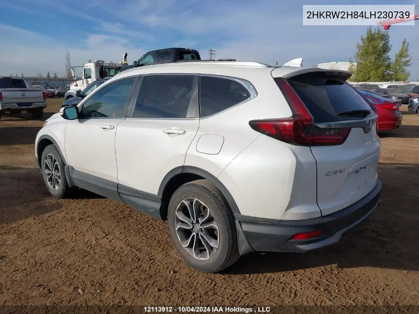 2020 Honda Cr-V Exl VIN: 2HKRW2H84LH230739 Lot: 12113912