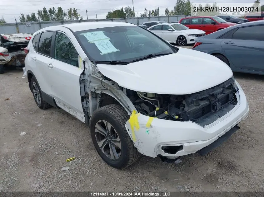 2020 Honda Cr-V VIN: 2HKRW1H28LH003074 Lot: 12114837