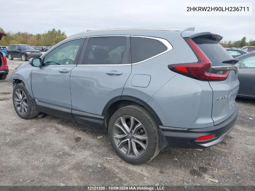 2020 Honda Cr-V VIN: 2HKRW2H90LH236711 Lot: 12121320