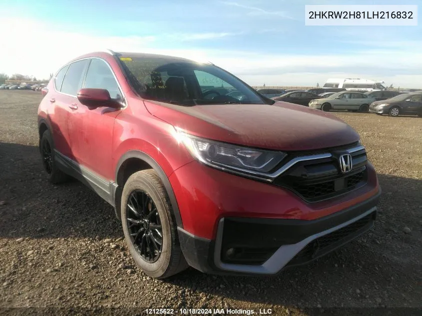 2020 Honda Cr-V VIN: 2HKRW2H81LH216832 Lot: 12125622